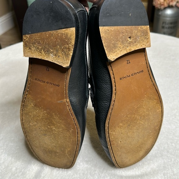 Men’s DONALD J PLINER Leather Bit Loafers in black size 12 - Picture 4 of 10